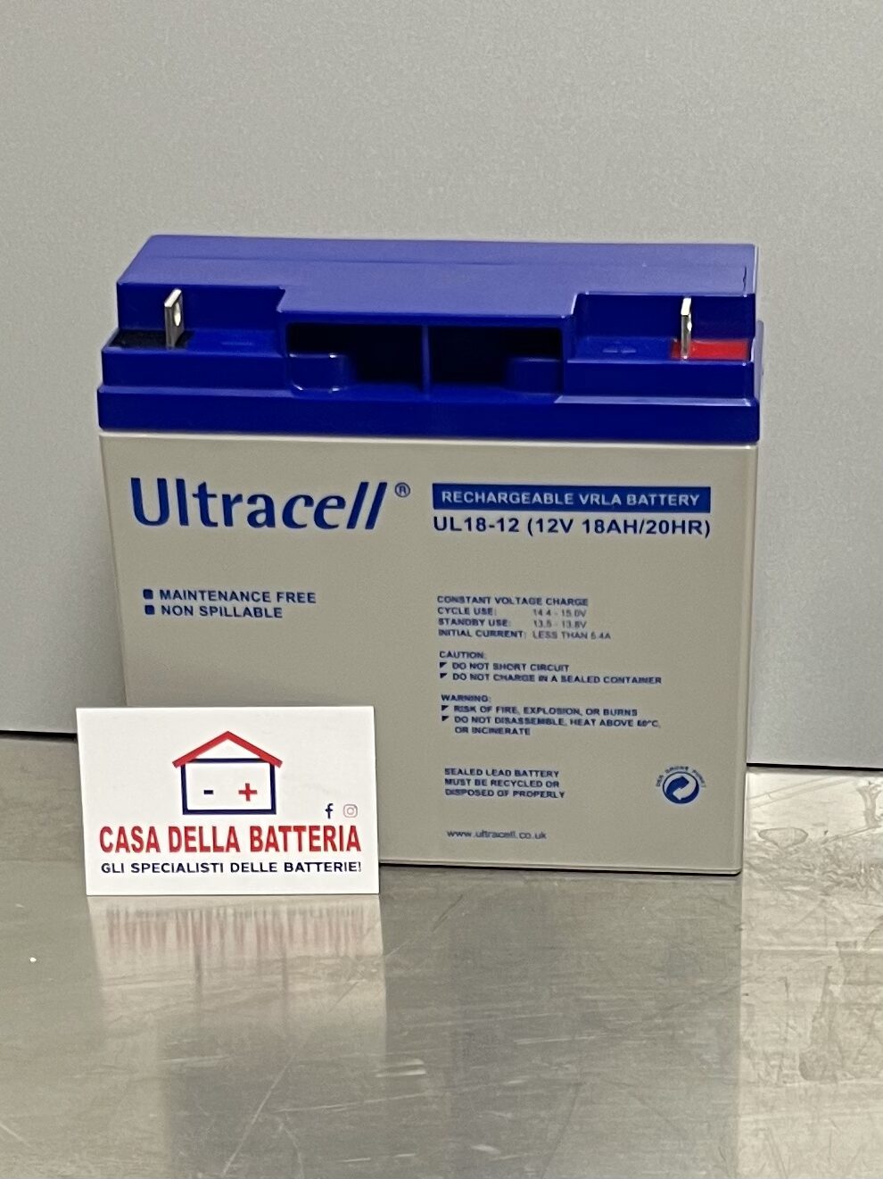 Batteria al piombo AGM 12v 18Ah